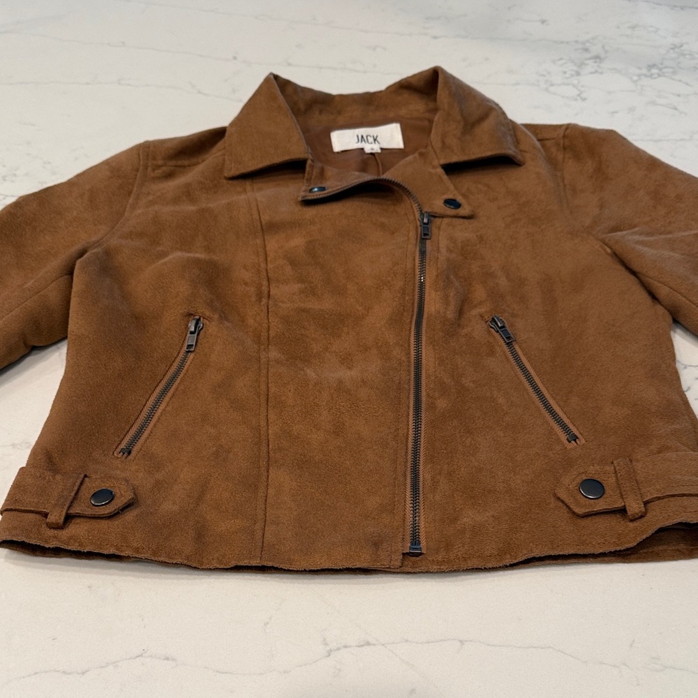 Jack by BB Dakota Tan Suede Jacket
